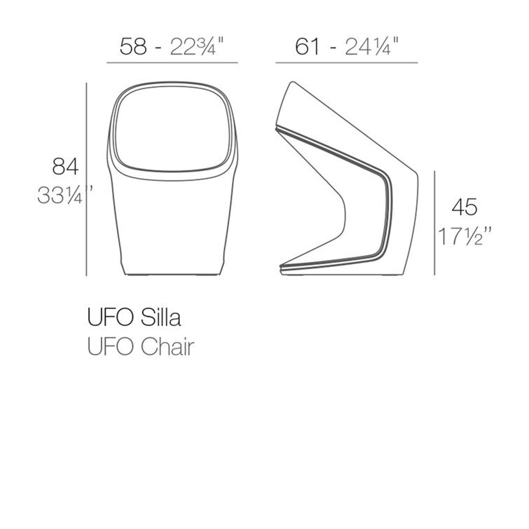 Vondom Ufo Outdoor Dining Side Chair with Cushion Wayfair